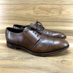 Mens Brown Leather UK 8.5 US 9.5 Goodyear welted Lace Up Oxford Dress Shoe